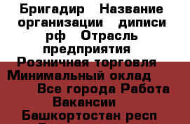 Бригадир › Название организации ­ диписи.рф › Отрасль предприятия ­ Розничная торговля › Минимальный оклад ­ 35 000 - Все города Работа » Вакансии   . Башкортостан респ.,Баймакский р-н